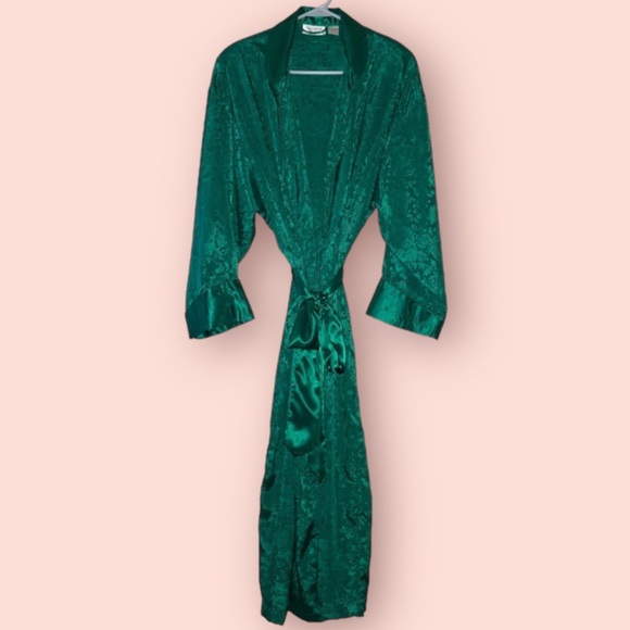Vintage Green Floral Robe - Picture 1 of 5